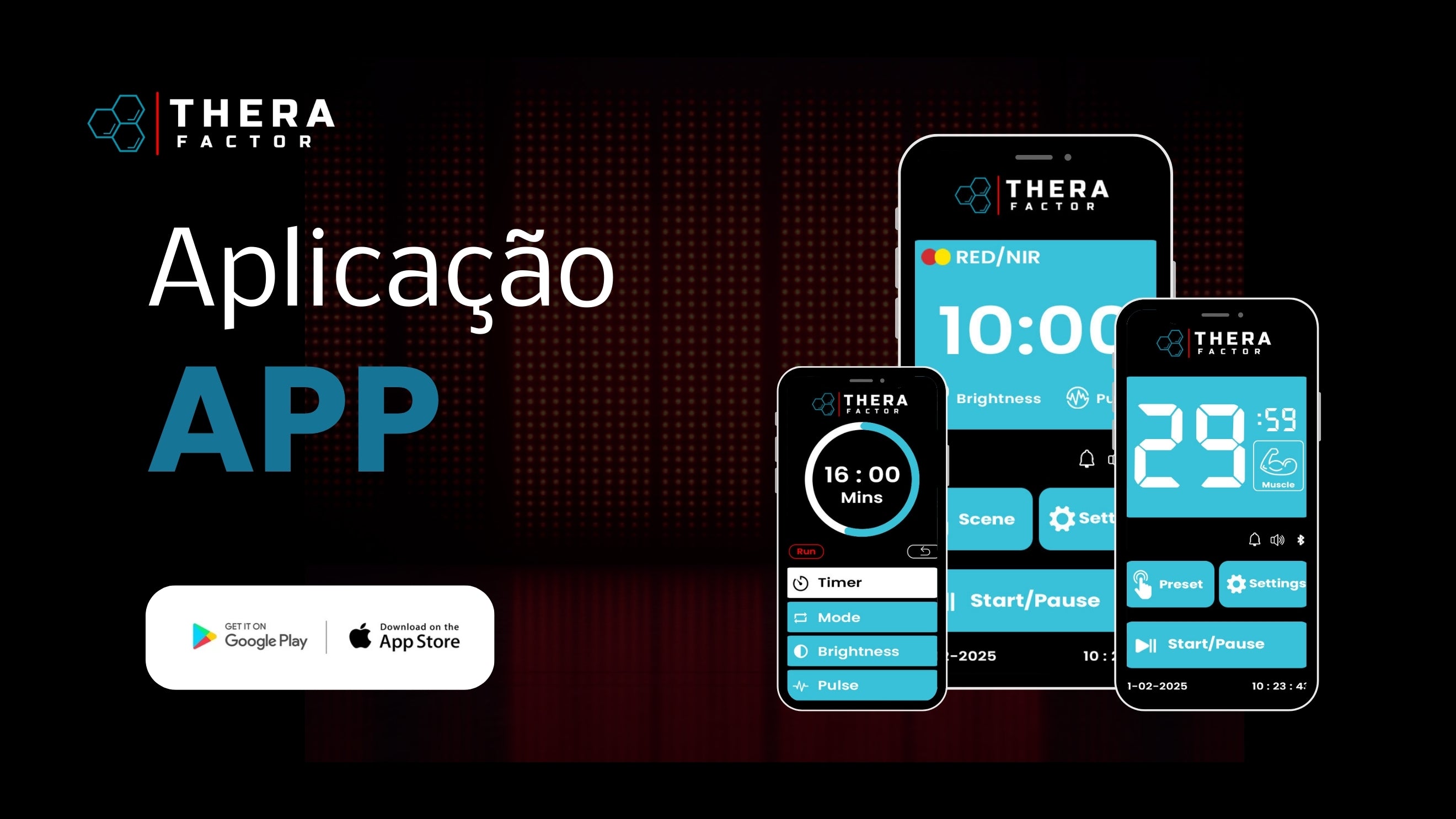 TheraFactor Terapia de Luz Vermelha APP Portugal
