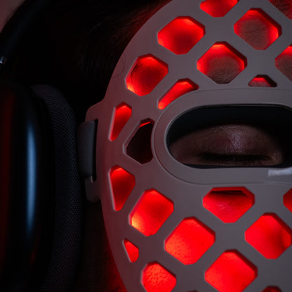 Mascara Terapia de Luz Vermelha TheraFactor TheraLUMI FaceMesh Red Light Mask Profissional Clinico