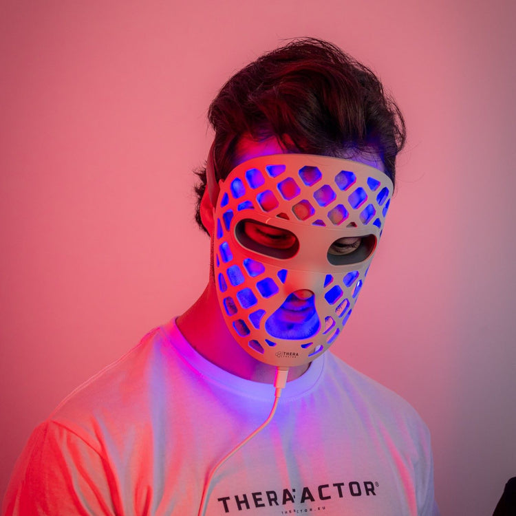 Mascara Terapia de Luz Vermelha TheraFactor TheraLUMI FaceMesh Red Light Mask