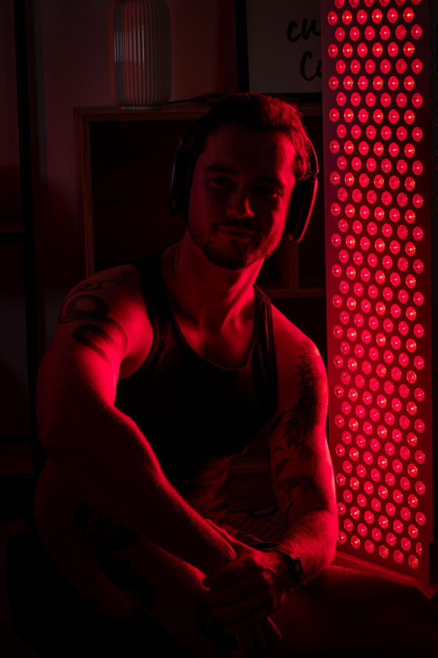 Painel terapia luz vermelha therafactor therapro detalhe red light panel detail