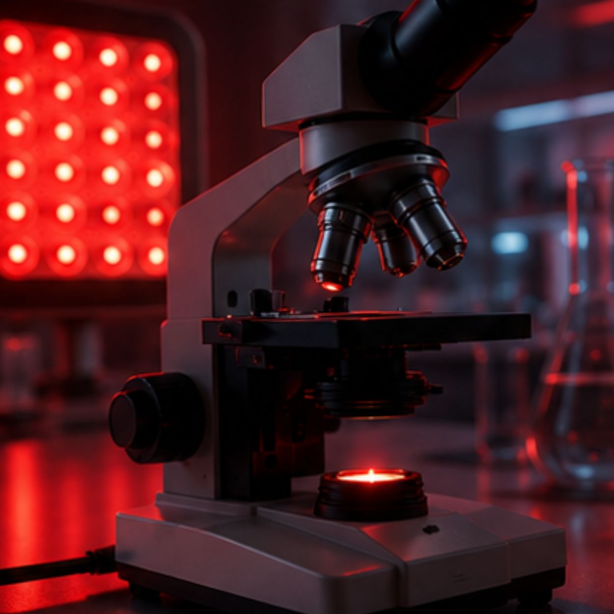 TheraFactor paineis Terapia de Luz Vermelha LED vs Lâmpadas Incandescência Tecnologia Utilizada na Investigação Científica