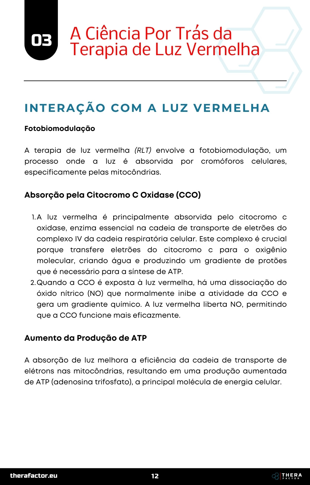 TheraFactor Terapia de Luz Vermelha Portugal