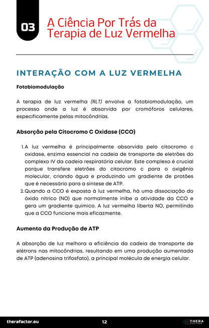 TheraFactor Terapia de Luz Vermelha Portugal