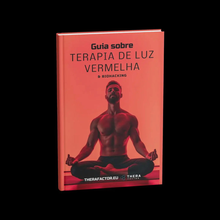 Capa do livro Guia sobre Terapia de Luz Vermelha e Biohacking da TheraFactor