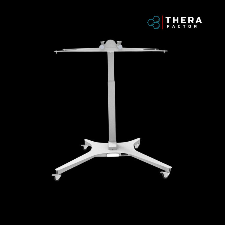 Suporte motorizado TheraSPA M-Pro com altura ajustável e base com rodas